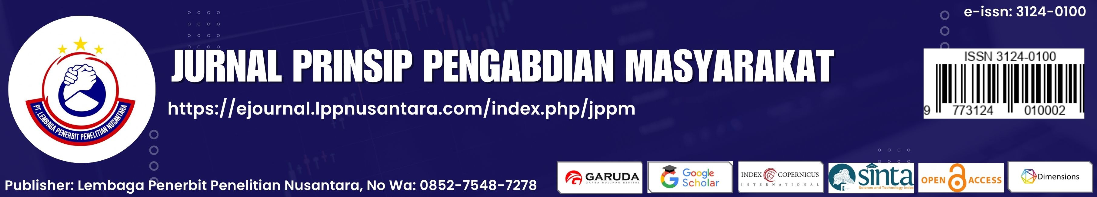 Jurnal Prinsip Pengabdian Masyarakat